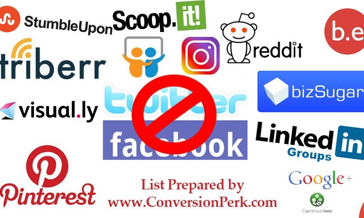 social media sharing options except facebook twitter Conversion Perk Conversion Perk